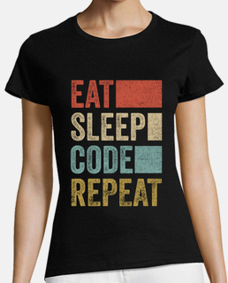 software developer coder retro eat