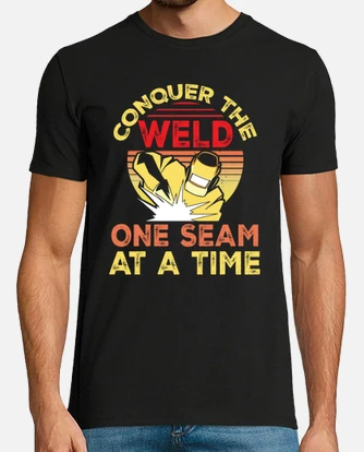 Camiseta soldador conquista la soldadura solda. laTostadora