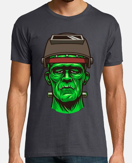 Camiseta Soldador Frankenstein Trabajo Ocupación Taller Soldadura