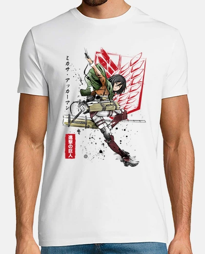 T-shirt soldato mikasa