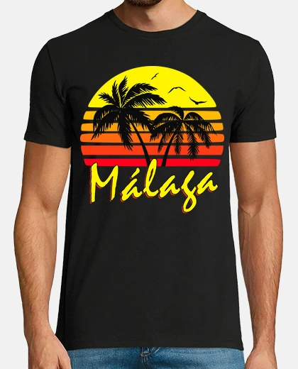 T-shirt sole vintage di malaga