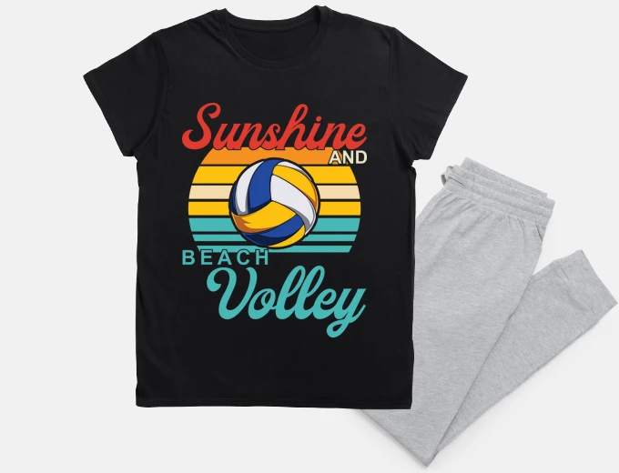 Pyjama Soleil et beachvolley. Cadeau volleybal