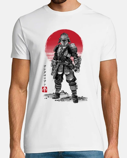 T-shirt solitario ronin sumi-e