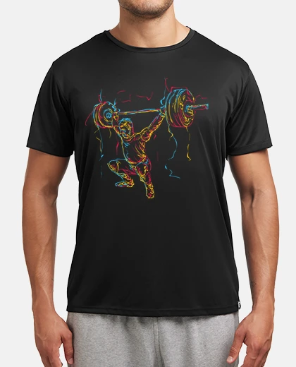 T-shirt sollevamento pesi
