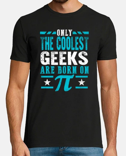 T-shirt solo i geek più trendy sono nati il 14 marzo camicia torta di compleanno insegnante di matematica st