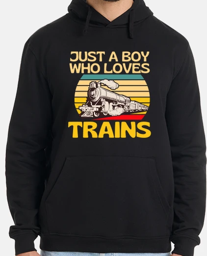Sudadera solo un chico al que le encantan los tr