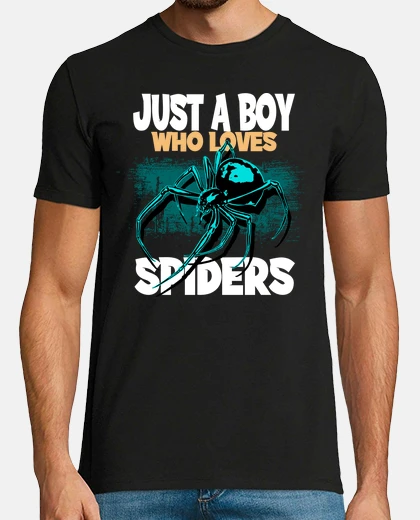 T-shirt solo un ragazzo che ama i ragni