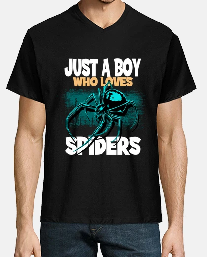 T-shirt solo un ragazzo che ama i ragni