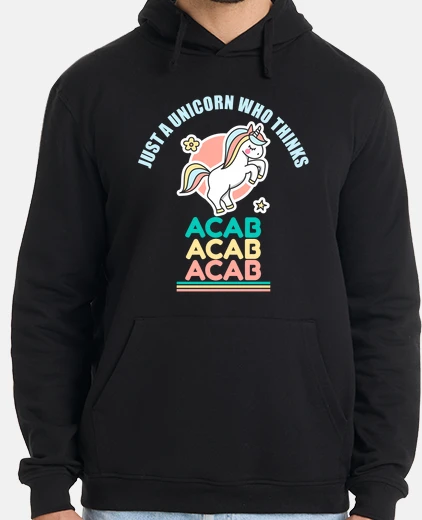 Sudadera solo un unicornio que piensa acab