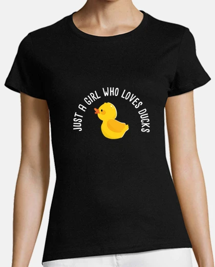 Playera solo una chica que ama a los patos pato