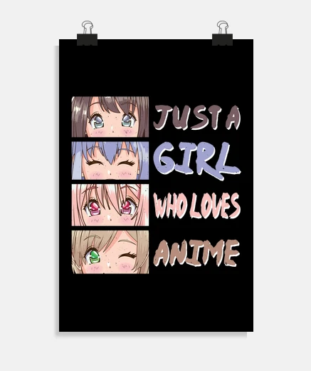 Póster solo una chica que ama el anime