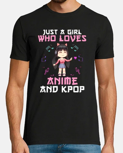 T-shirt solo una ragazza che ama i manga anime 
