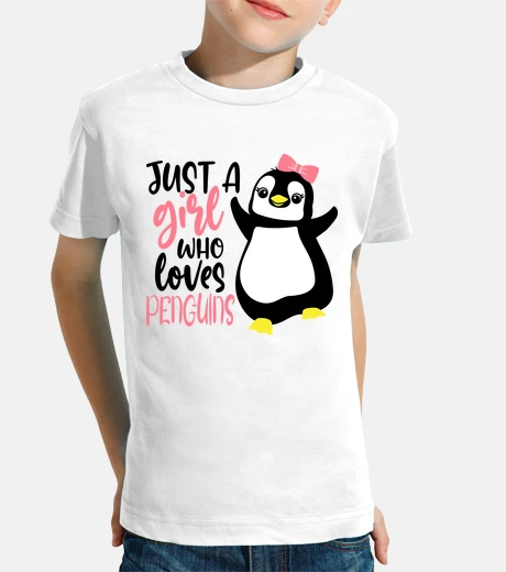 Abbigliamento solo una ragazza che ama i pinguino
