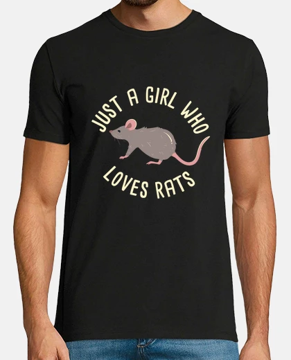 T-shirt solo una ragazza che ama i ratti divert