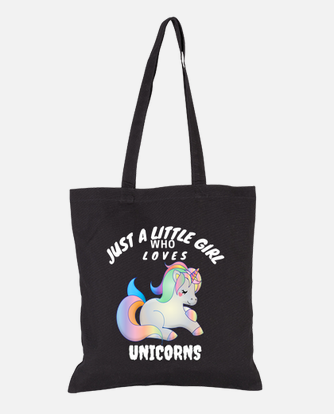 Bolsa solo una niña que ama los unicornios