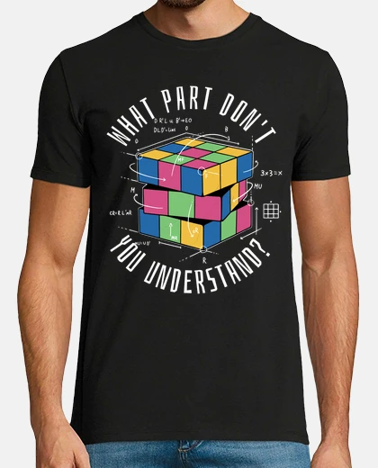 T-shirt Soluzione del cubo magico di rubik vint