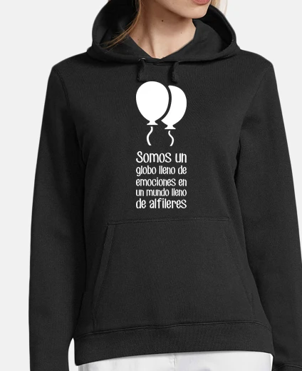 Sudadera Somos un globo lleno de emociones (oscu