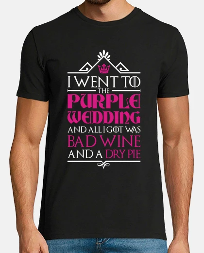 T-shirt sono andato al purple matrimonio
