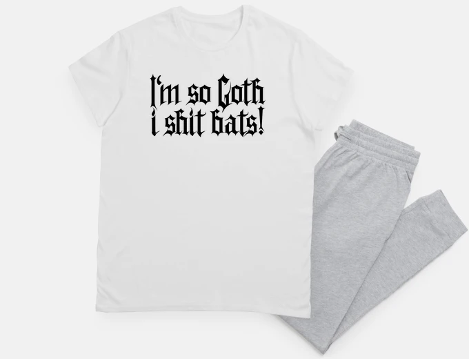 Pigiama sono così got hi shit bat s 11 (nero)
