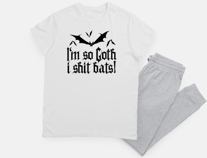 Pigiama sono così got hi shit bat s 12 (nero)