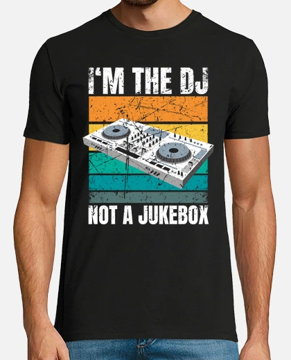 T-shirt sono il dj non un deejay jukebox tostadora