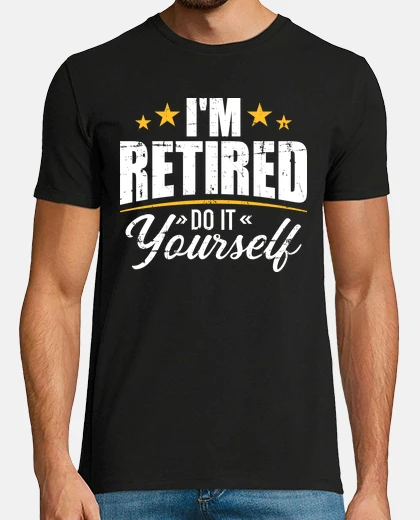 T-shirt Sono in pensione fai da te