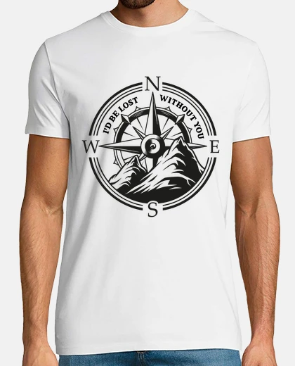 T-shirt sono perso senza di te, mi manchi la prova