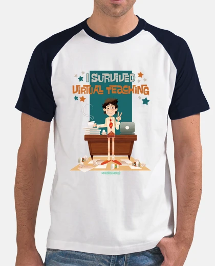 sono sopravvissuto all&#39;insegnamento virtuale - uomo baseball