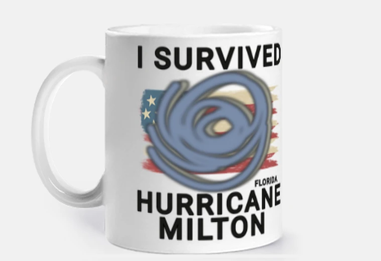 Tazza sono sopravvissuto all39uragano Milton 