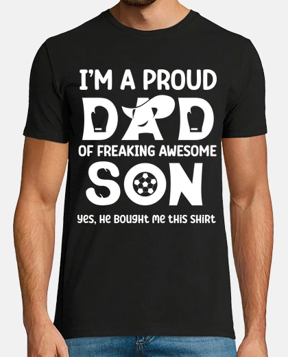 T-shirt Sono un papà orgoglioso di un figlio da
