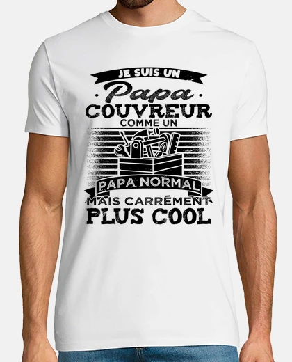 T-shirt Sono un paparino con tetto di zinco
