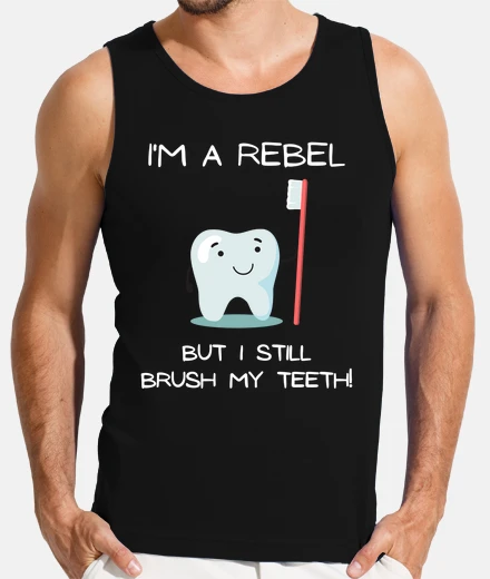 T-shirt Sono un ribelle ma mi lavo ancora i den
