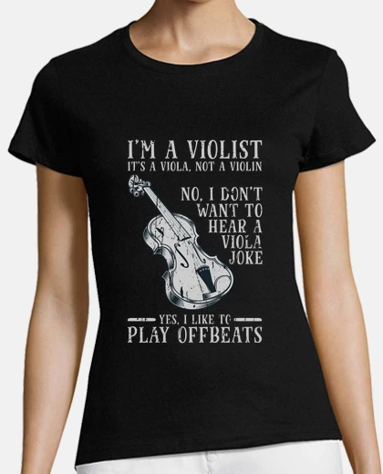T-shirt Sono un violista è una viola non un vio