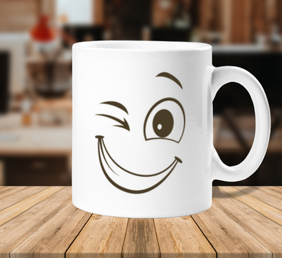 Taza de café divertida personalizada Roblox Guy Face