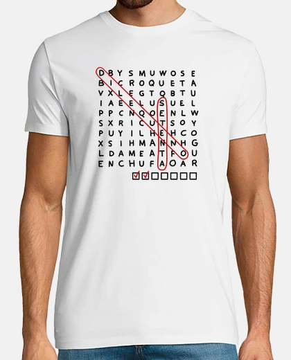 Camiseta Sopa de letras de rueda de casino