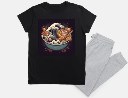 Sopa de ramen japonés gran ola