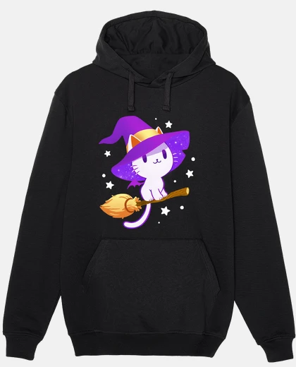 Sweat sorcière chat blanc - kitty pastel - ma