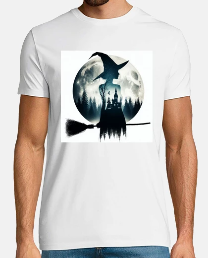 Tee-shirt sorcière double exposition