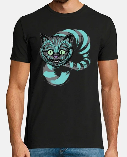 T-shirt sorridendo like un gatto del cheshire