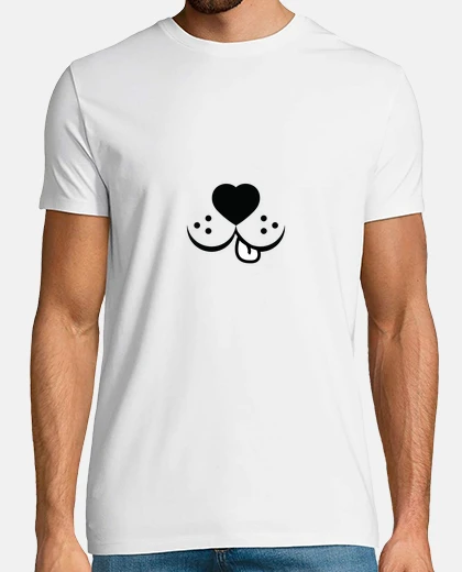 T-shirt sorriso di cane