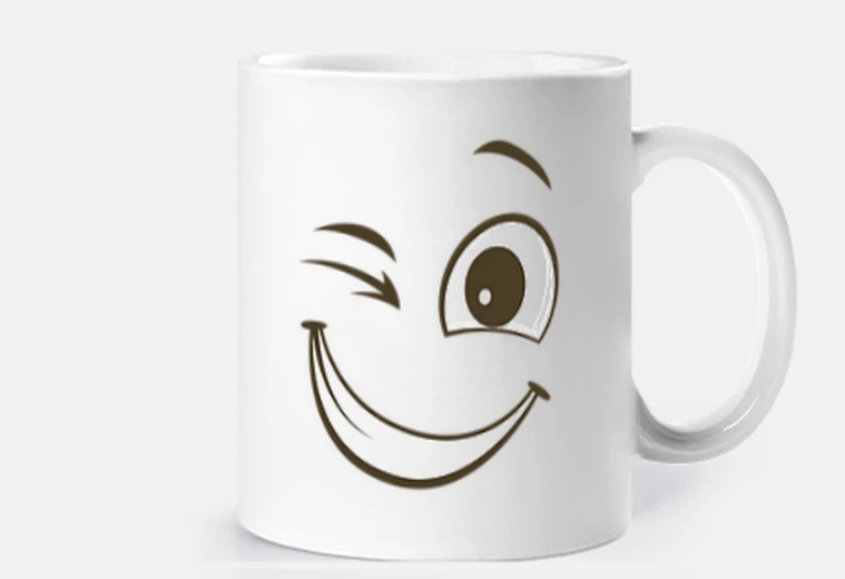 Tazza sorriso smile emoticon felice