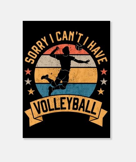 Stampa Sorry I cant I Have Volleyball