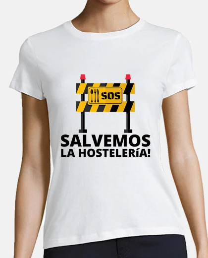 Camiseta SOS Salvemos la hostelería camiseta mujer