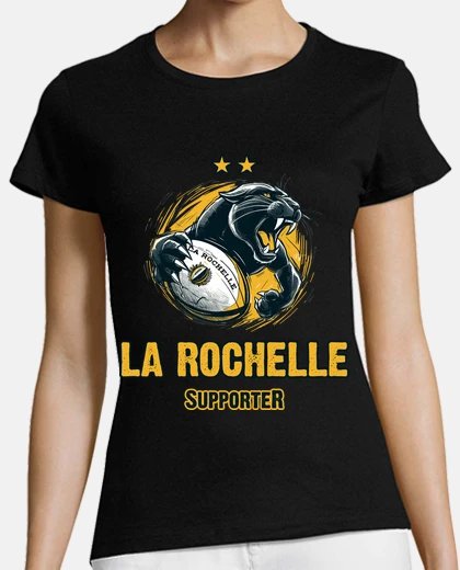 T-shirt sostenere il rugby la rochelle