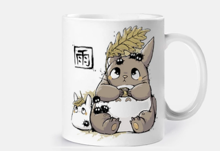 Tazza sotto la pioggia