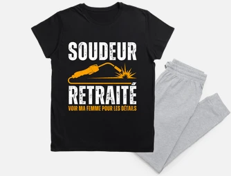 Pyjama homme humoristique retraite new arrivals