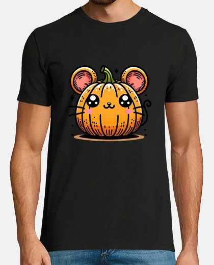 Tee-shirt souris citrouille humour