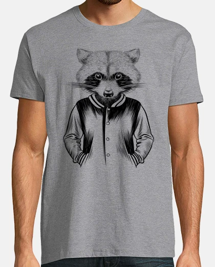 Tee-shirt souris laveur hipster