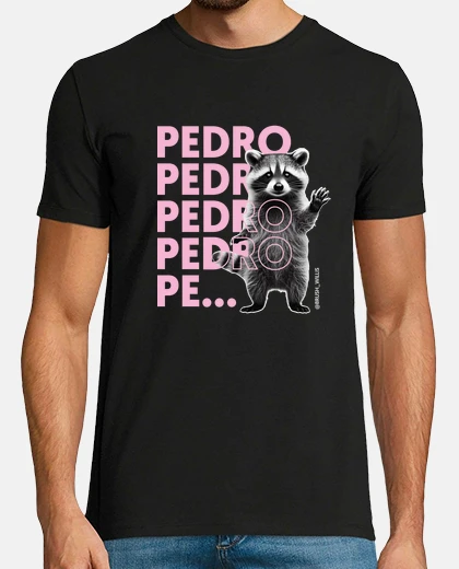 Tee-shirt souris laveur noir pedro pedro pe