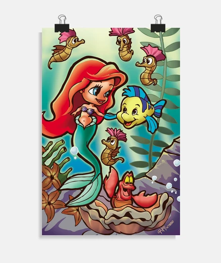 Poster sous la mer post er